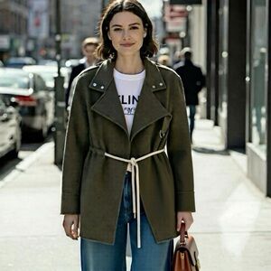 Celine NWT 2017 Phoebe Philo Collection Cashmere Wool Jacket, drawstring, M, 🦄